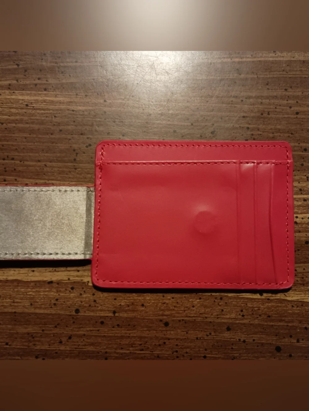 COOKIES WALLET - Red // Money Clip and Card Holder NWT Fashion ID Window Pocket